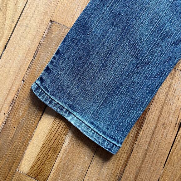 Y2K Lip Service Garage Button Fly Jeans Skull Cross Bones Grunge Mens Size 32x32 - Picture 8 of 11